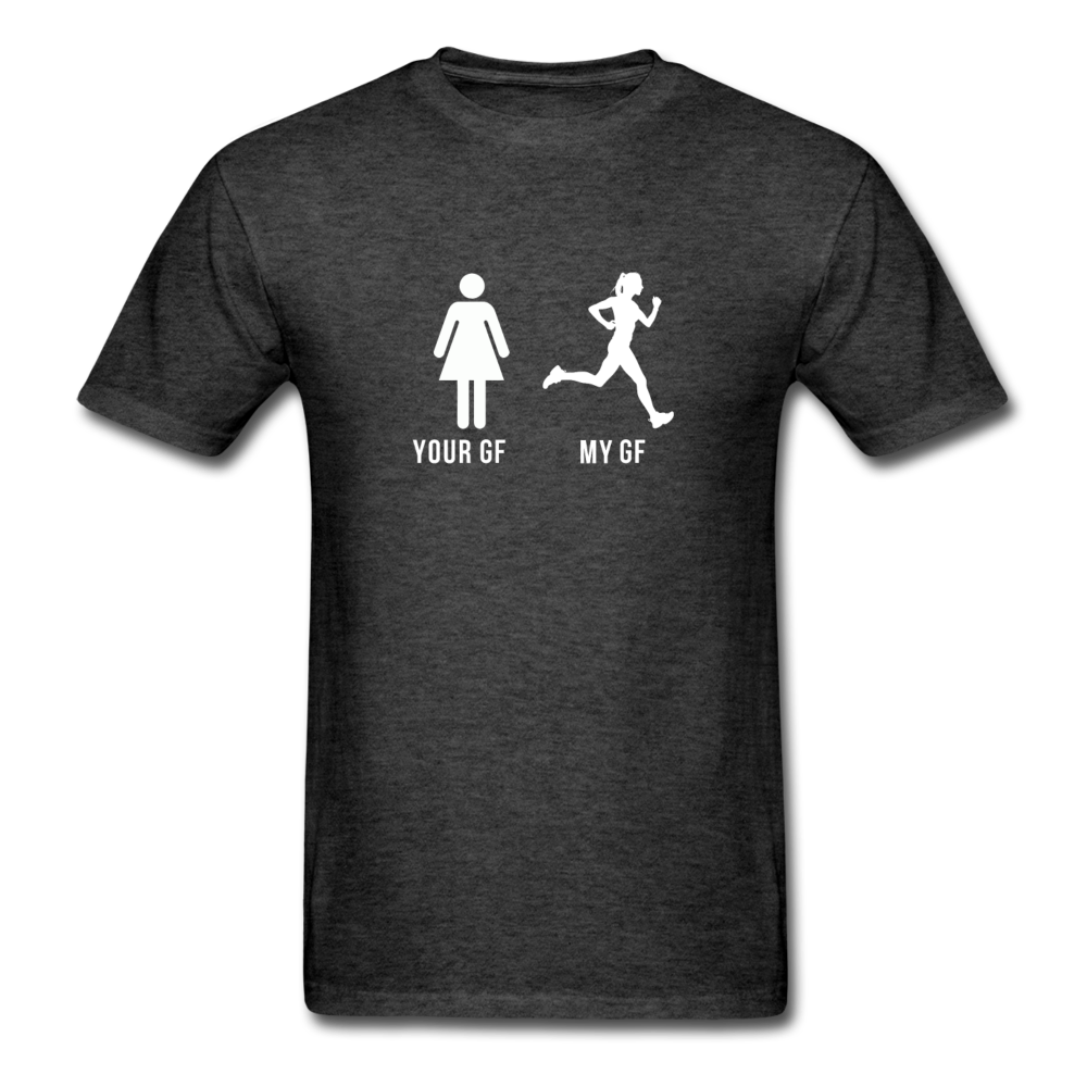 Running YOUR GF MY GF Unisex T-Shirt-Unisex Classic T-Shirt | Fruit of the Loom 3930-Teelime | shirts-hoodies-mugs