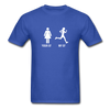 Running YOUR GF MY GF Unisex T-Shirt-Unisex Classic T-Shirt | Fruit of the Loom 3930-Teelime | shirts-hoodies-mugs