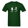 Running YOUR GF MY GF Unisex T-Shirt-Unisex Classic T-Shirt | Fruit of the Loom 3930-Teelime | shirts-hoodies-mugs