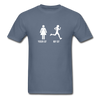 Running YOUR GF MY GF Unisex T-Shirt-Unisex Classic T-Shirt | Fruit of the Loom 3930-Teelime | shirts-hoodies-mugs