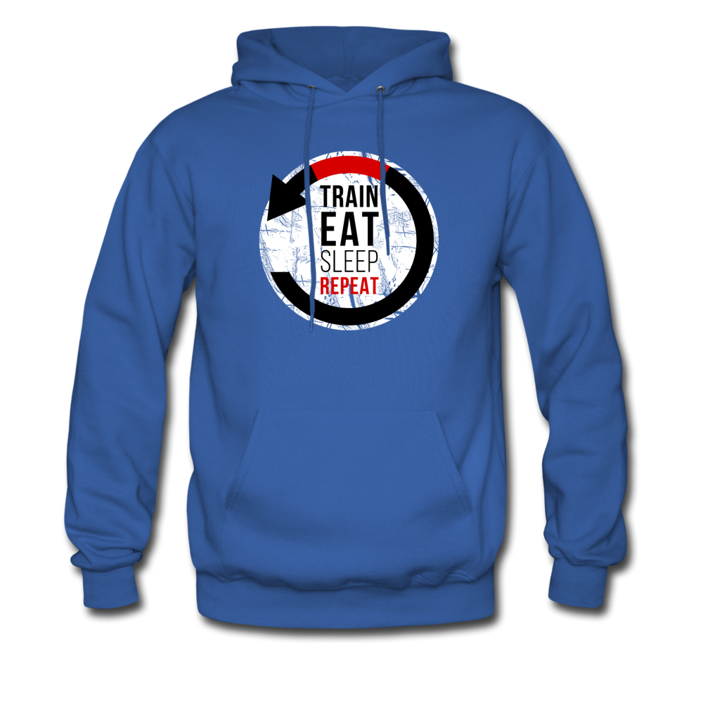 Train Eat Sleep Repeat Unisex Hoodie-Men's Hoodie | Hanes P170-Teelime | shirts-hoodies-mugs