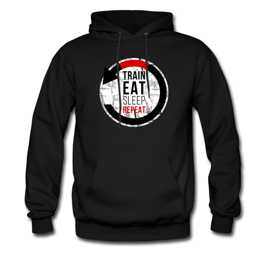 Train Eat Sleep Repeat Unisex Hoodie-Men's Hoodie | Hanes P170-Teelime | shirts-hoodies-mugs