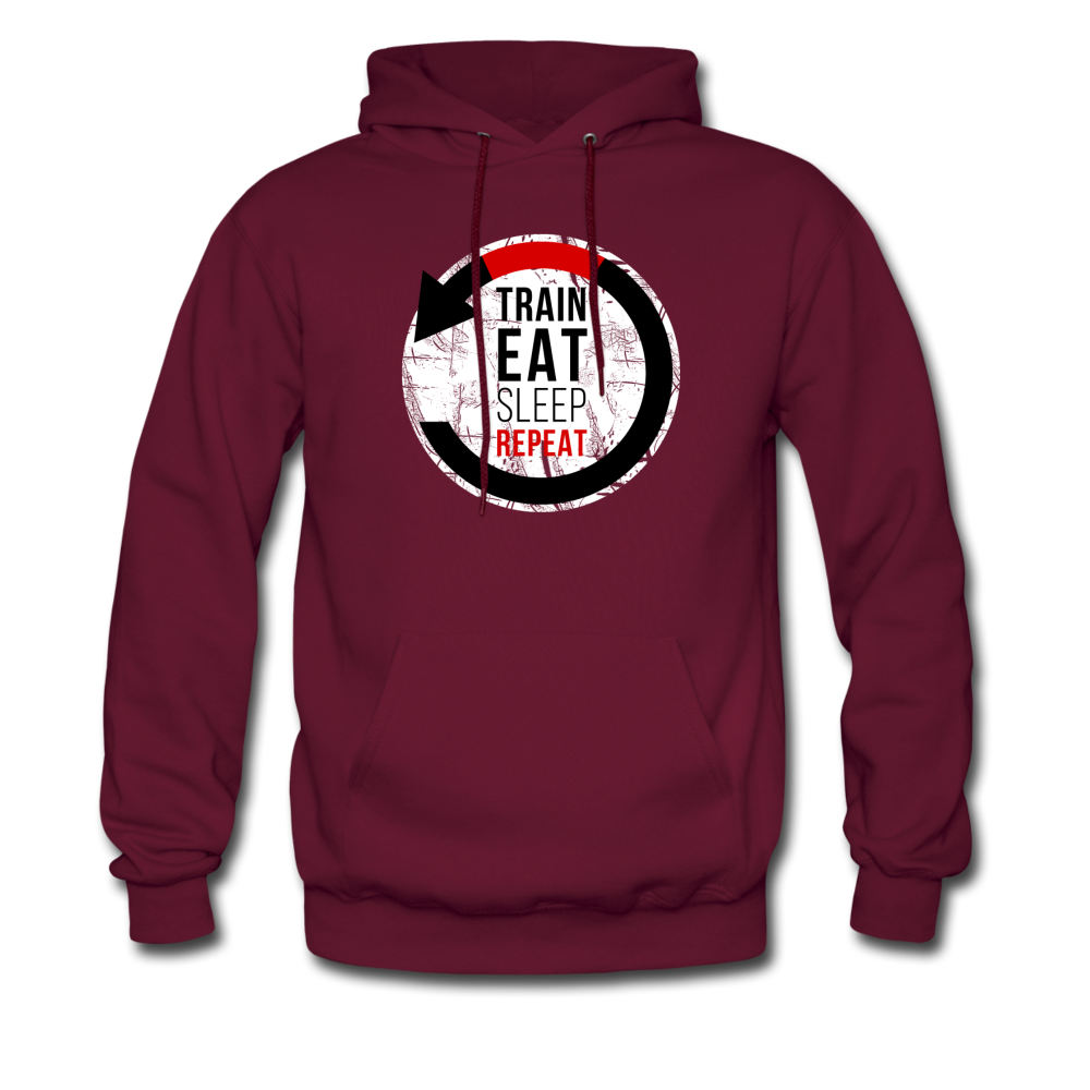 Train Eat Sleep Repeat Unisex Hoodie-Men's Hoodie | Hanes P170-Teelime | shirts-hoodies-mugs