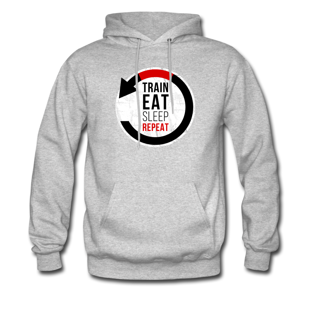 Train Eat Sleep Repeat Unisex Hoodie-Men's Hoodie | Hanes P170-Teelime | shirts-hoodies-mugs