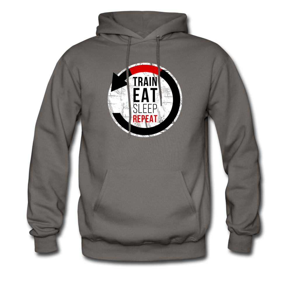 Train Eat Sleep Repeat Unisex Hoodie-Men's Hoodie | Hanes P170-Teelime | shirts-hoodies-mugs