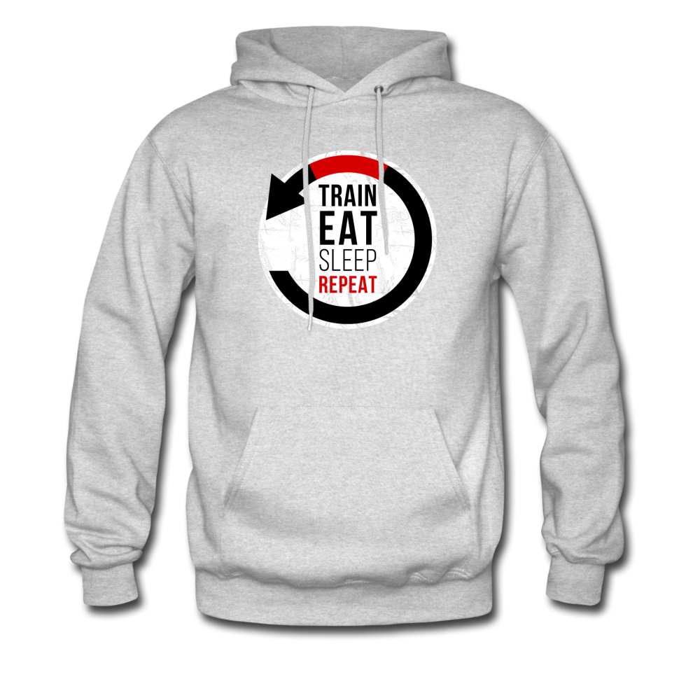 Train Eat Sleep Repeat Unisex Hoodie-Men's Hoodie | Hanes P170-Teelime | shirts-hoodies-mugs