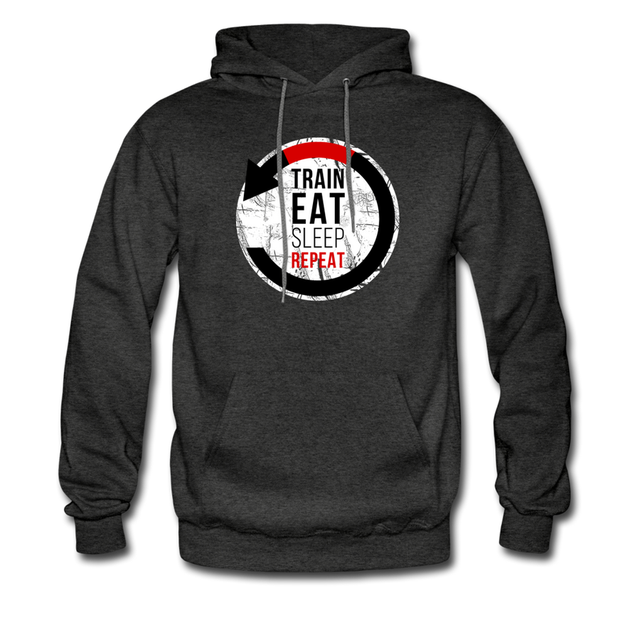 Train Eat Sleep Repeat Unisex Hoodie-Men's Hoodie | Hanes P170-Teelime | shirts-hoodies-mugs