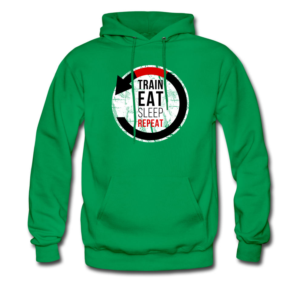 Train Eat Sleep Repeat Unisex Hoodie-Men's Hoodie | Hanes P170-Teelime | shirts-hoodies-mugs