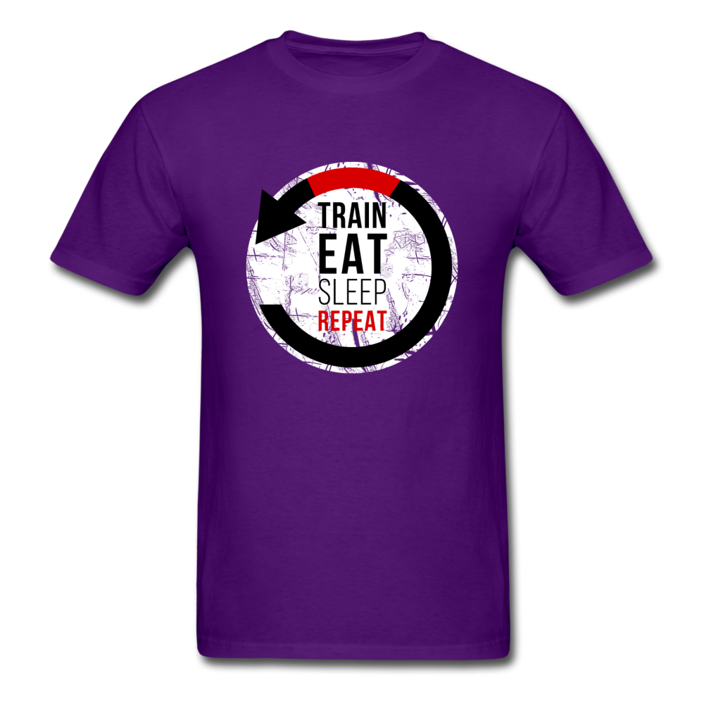 Train Eat Sleep Repeat Unisex T-Shirt-Unisex Classic T-Shirt | Fruit of the Loom 3930-Teelime | shirts-hoodies-mugs