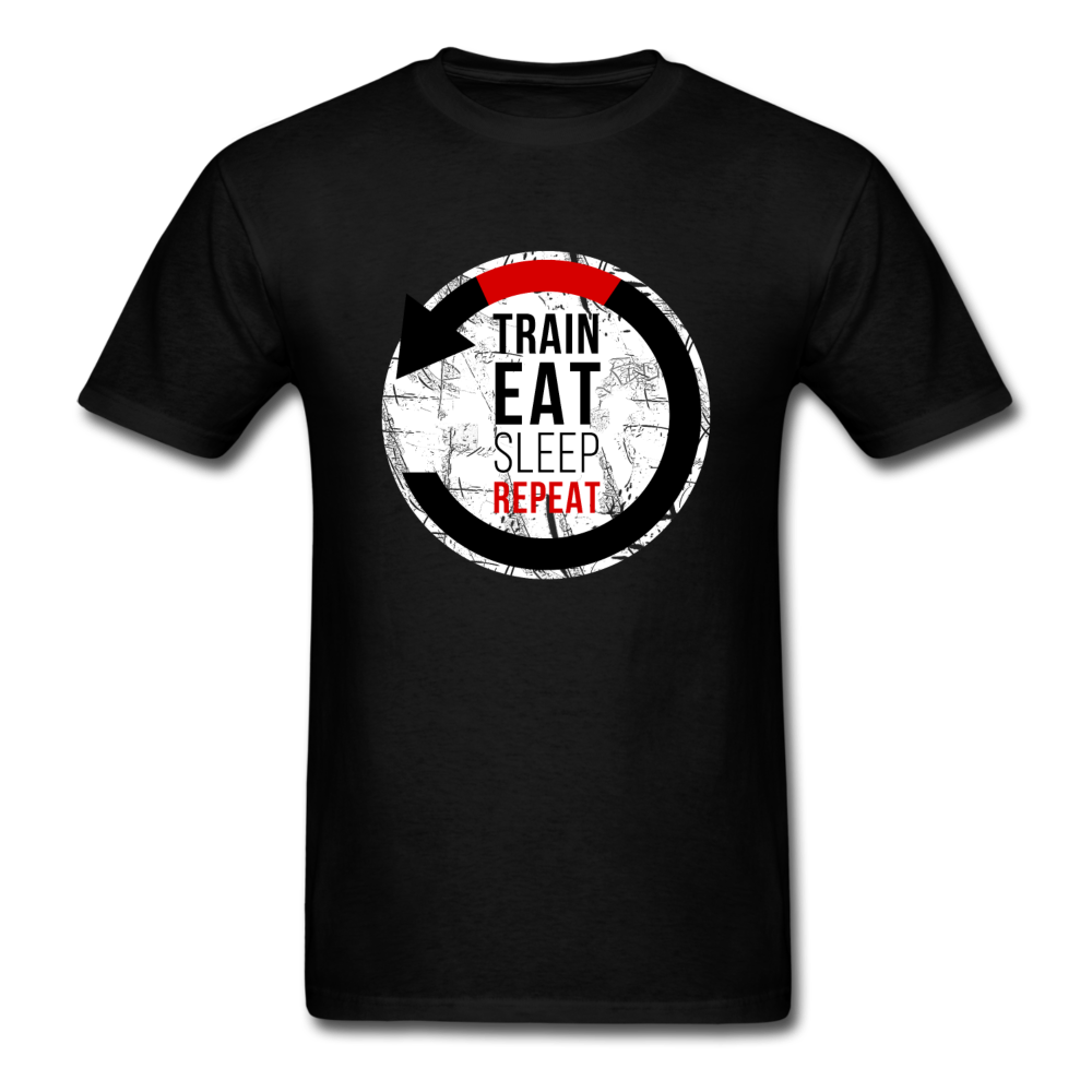 Train Eat Sleep Repeat Unisex T-Shirt-Unisex Classic T-Shirt | Fruit of the Loom 3930-Teelime | shirts-hoodies-mugs