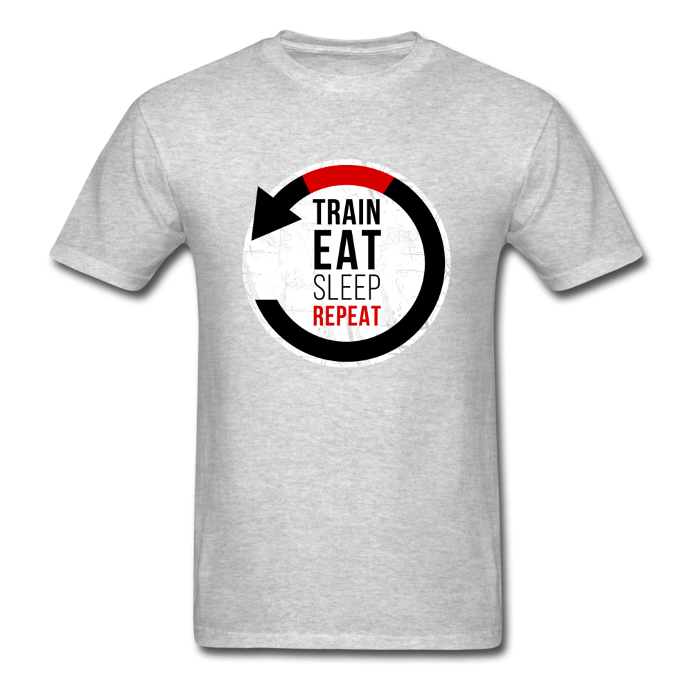 Train Eat Sleep Repeat Unisex T-Shirt-Unisex Classic T-Shirt | Fruit of the Loom 3930-Teelime | shirts-hoodies-mugs