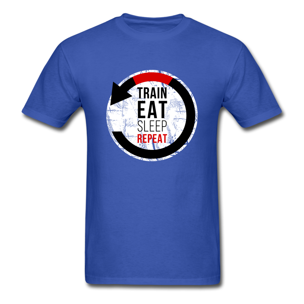 Train Eat Sleep Repeat Unisex T-Shirt-Unisex Classic T-Shirt | Fruit of the Loom 3930-Teelime | shirts-hoodies-mugs