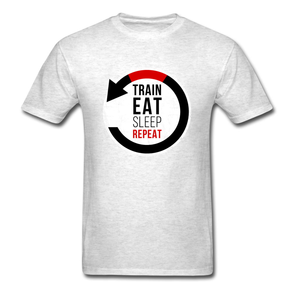 Train Eat Sleep Repeat Unisex T-Shirt-Unisex Classic T-Shirt | Fruit of the Loom 3930-Teelime | shirts-hoodies-mugs