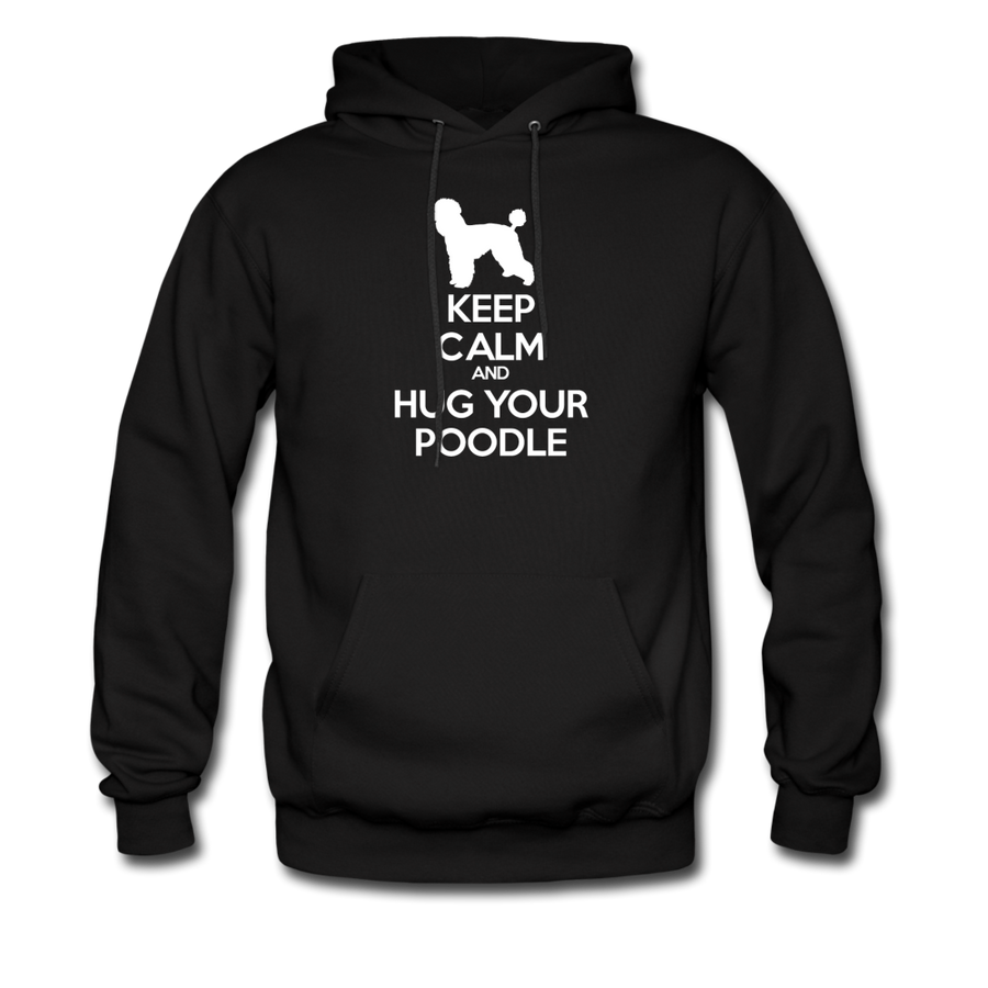 Keep Calm and Hug Your Poodle Unisex Hoodie-Men's Hoodie | Hanes P170-Teelime | shirts-hoodies-mugs