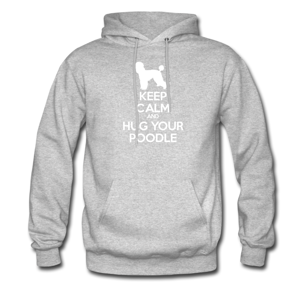 Keep Calm and Hug Your Poodle Unisex Hoodie-Men's Hoodie | Hanes P170-Teelime | shirts-hoodies-mugs