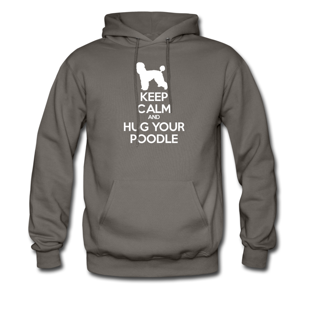 Keep Calm and Hug Your Poodle Unisex Hoodie-Men's Hoodie | Hanes P170-Teelime | shirts-hoodies-mugs