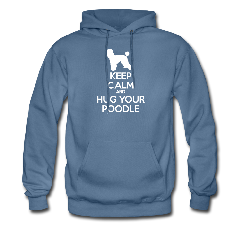 Keep Calm and Hug Your Poodle Unisex Hoodie-Men's Hoodie | Hanes P170-Teelime | shirts-hoodies-mugs