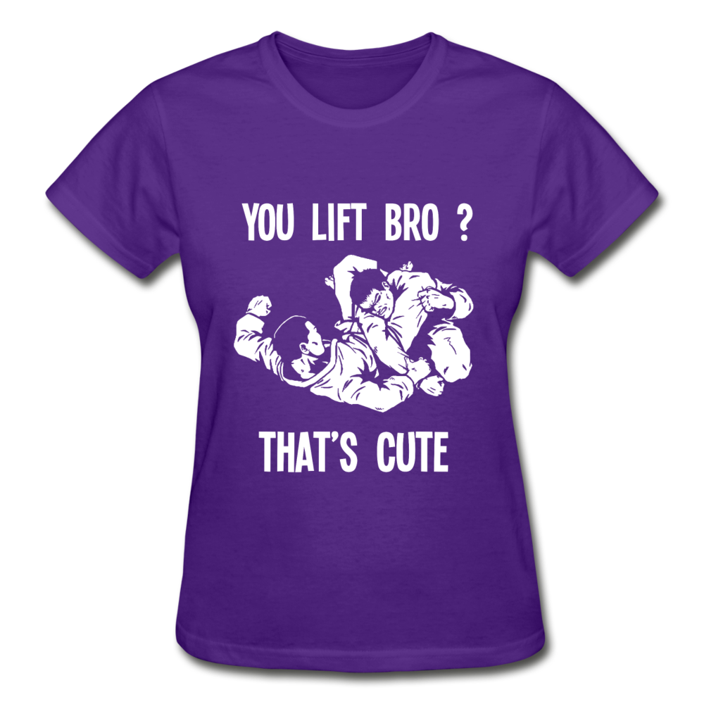 You lift Bro? That's cute Gildan Ultra Cotton Ladies T-Shirt-Ultra Cotton Ladies T-Shirt | Gildan G200L-Teelime | shirts-hoodies-mugs