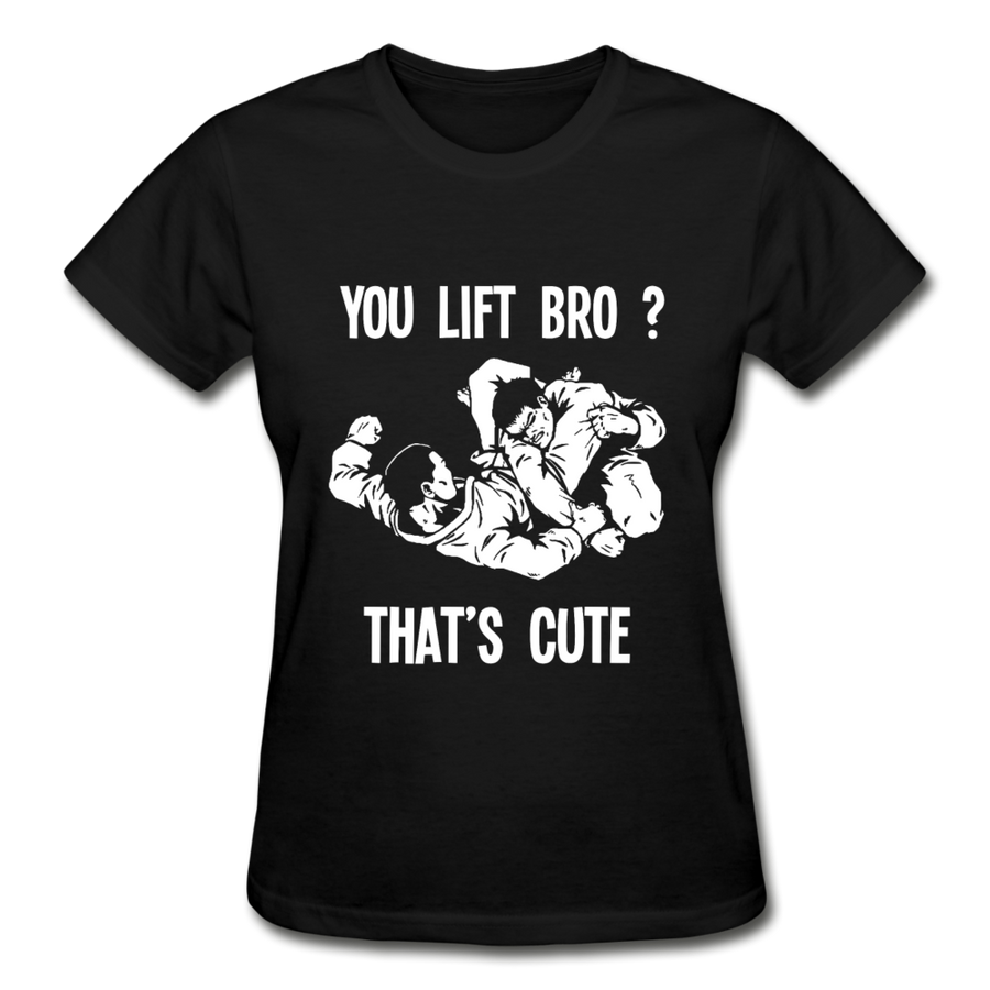 You lift Bro? That's cute Gildan Ultra Cotton Ladies T-Shirt-Ultra Cotton Ladies T-Shirt | Gildan G200L-Teelime | shirts-hoodies-mugs