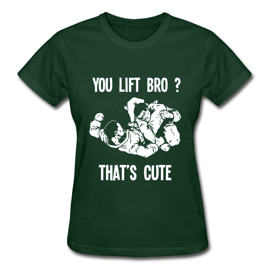 You lift Bro? That's cute Gildan Ultra Cotton Ladies T-Shirt-Ultra Cotton Ladies T-Shirt | Gildan G200L-Teelime | shirts-hoodies-mugs