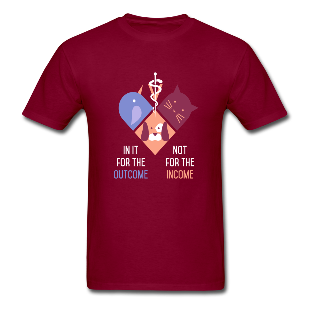 In it for the Outcome not for the Income Unisex T-Shirt-Unisex Classic T-Shirt | Fruit of the Loom 3930-Teelime | shirts-hoodies-mugs