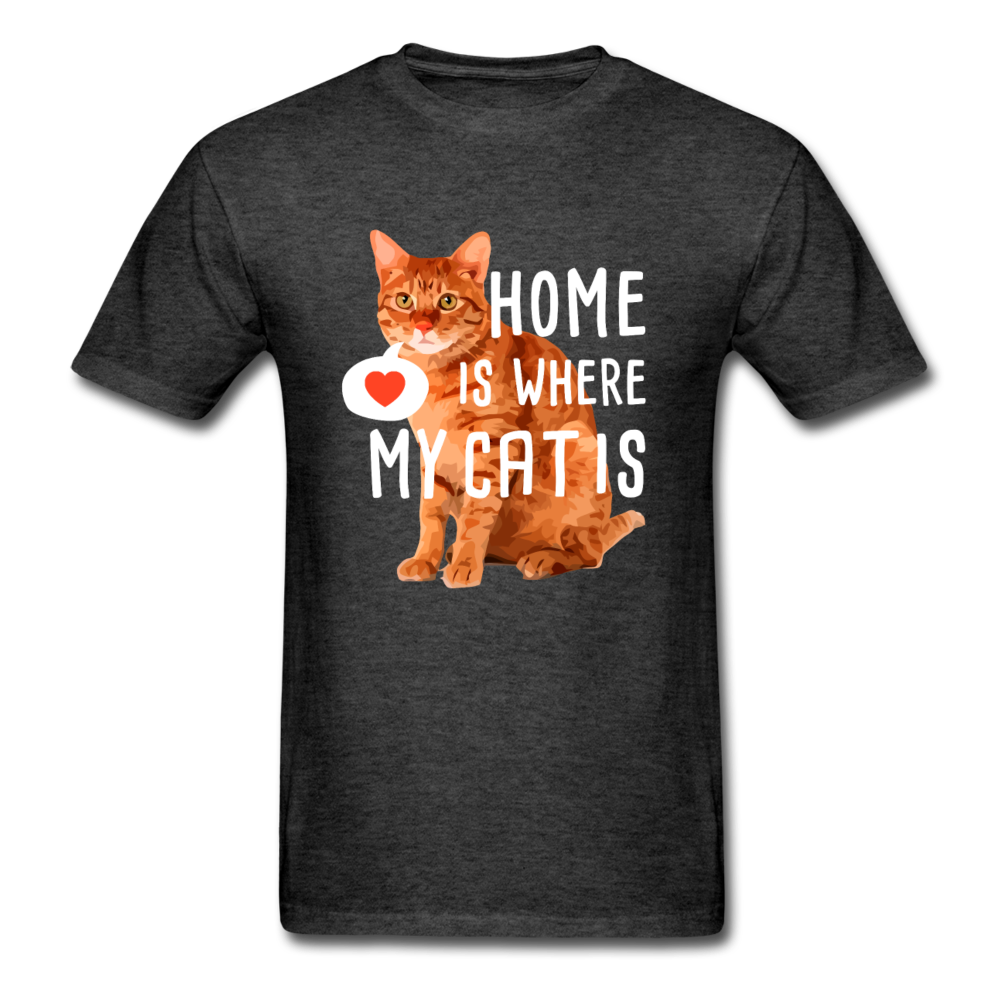 Home is where my Cat is Unisex T-Shirt-Unisex Classic T-Shirt | Fruit of the Loom 3930-Teelime | shirts-hoodies-mugs