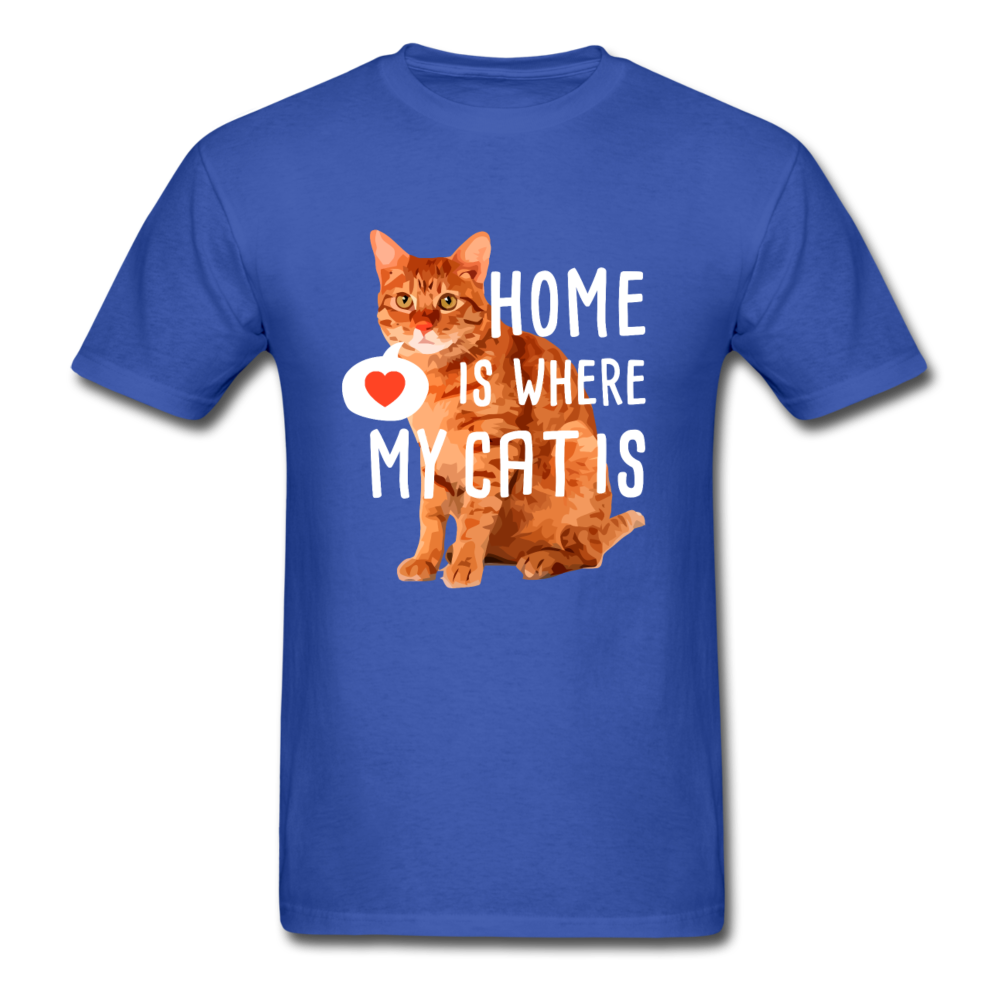 Home is where my Cat is Unisex T-Shirt-Unisex Classic T-Shirt | Fruit of the Loom 3930-Teelime | shirts-hoodies-mugs