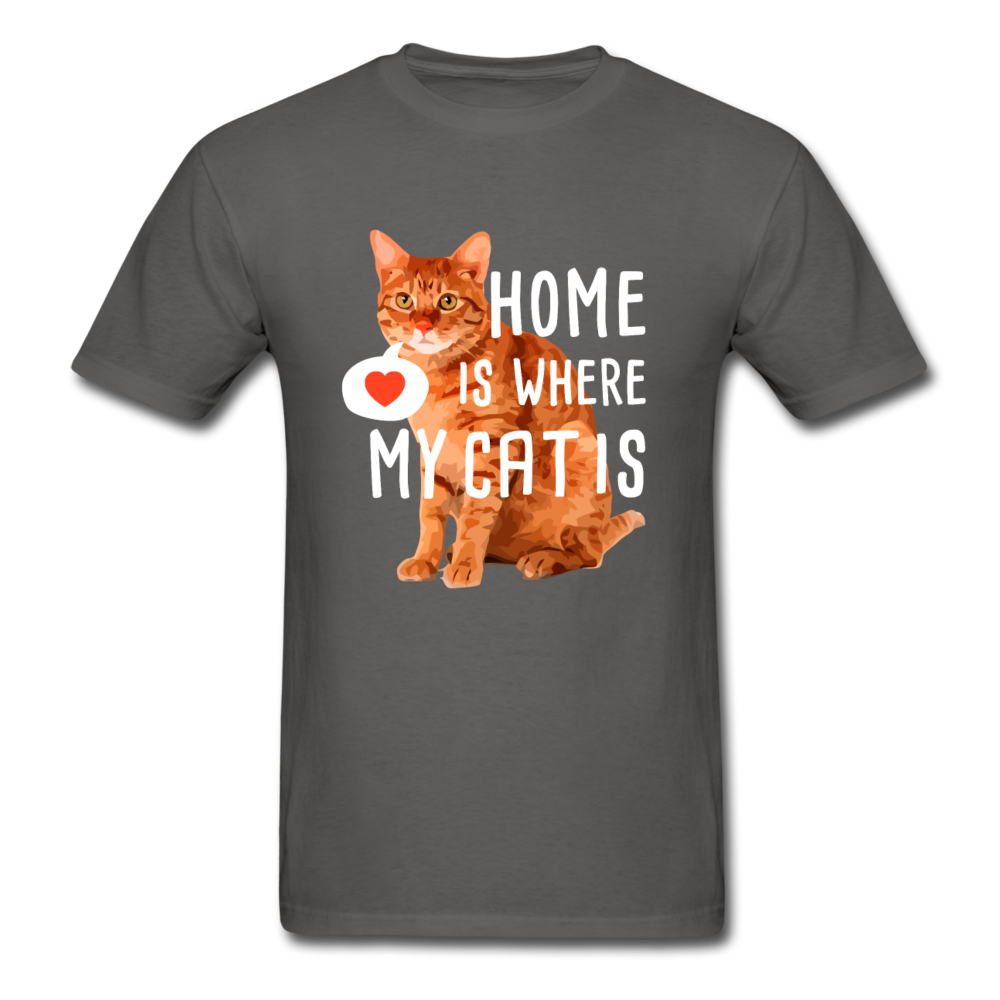 Home is where my Cat is Unisex T-Shirt-Unisex Classic T-Shirt | Fruit of the Loom 3930-Teelime | shirts-hoodies-mugs