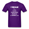 I walk because punching people is frowned upon Unisex T-Shirt-Unisex Classic T-Shirt | Fruit of the Loom 3930-Teelime | shirts-hoodies-mugs