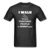 I walk because punching people is frowned upon Unisex T-Shirt-Unisex Classic T-Shirt | Fruit of the Loom 3930-Teelime | shirts-hoodies-mugs