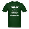 I walk because punching people is frowned upon Unisex T-Shirt-Unisex Classic T-Shirt | Fruit of the Loom 3930-Teelime | shirts-hoodies-mugs