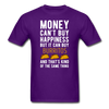 Money can't buy happiness but it can buy burritos and that's kind of the same thing Unisex T-Shirt-Unisex Classic T-Shirt | Fruit of the Loom 3930-Teelime | shirts-hoodies-mugs