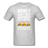 Money can't buy happiness but it can buy burritos and that's kind of the same thing Unisex T-Shirt-Unisex Classic T-Shirt | Fruit of the Loom 3930-Teelime | shirts-hoodies-mugs