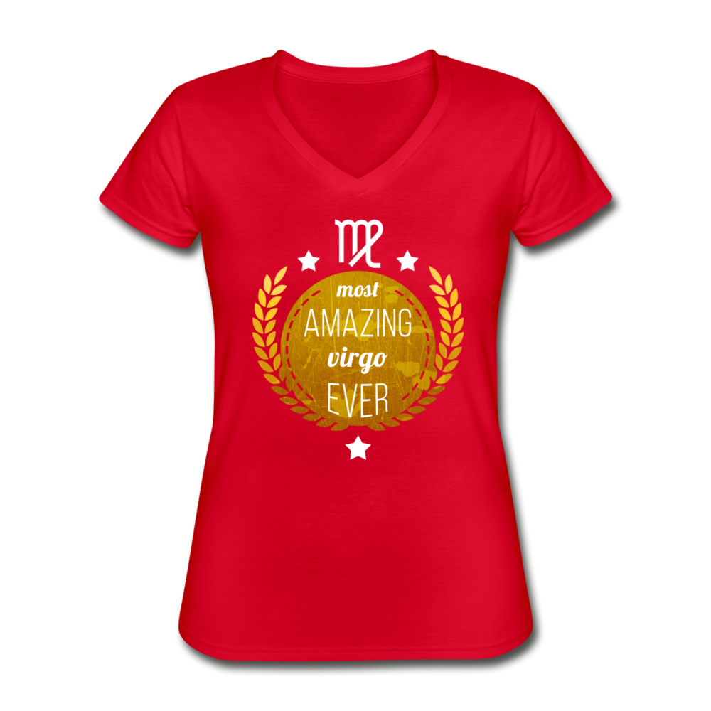 Most amazing Virgo ever Women's V-Neck T-Shirt-Women's V-Neck T-Shirt | Fruit of the Loom L39VR-Teelime | shirts-hoodies-mugs