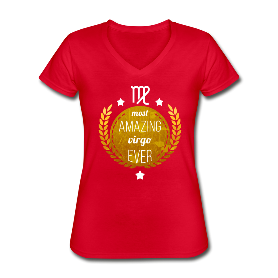 Most amazing Virgo ever Women's V-Neck T-Shirt-Women's V-Neck T-Shirt | Fruit of the Loom L39VR-Teelime | shirts-hoodies-mugs