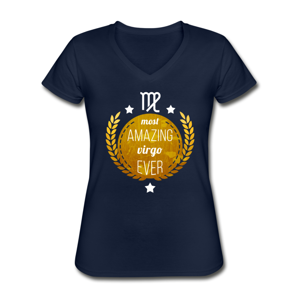 Most amazing Virgo ever Women's V-Neck T-Shirt-Women's V-Neck T-Shirt | Fruit of the Loom L39VR-Teelime | shirts-hoodies-mugs