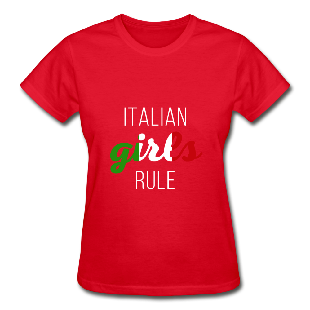 Italian girls rule Gildan Ultra Cotton Ladies T-Shirt-Ultra Cotton Ladies T-Shirt | Gildan G200L-Teelime | shirts-hoodies-mugs