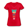 Adopt don't shop dog Women's V-Neck T-Shirt-Women's V-Neck T-Shirt | Fruit of the Loom L39VR-Teelime | shirts-hoodies-mugs