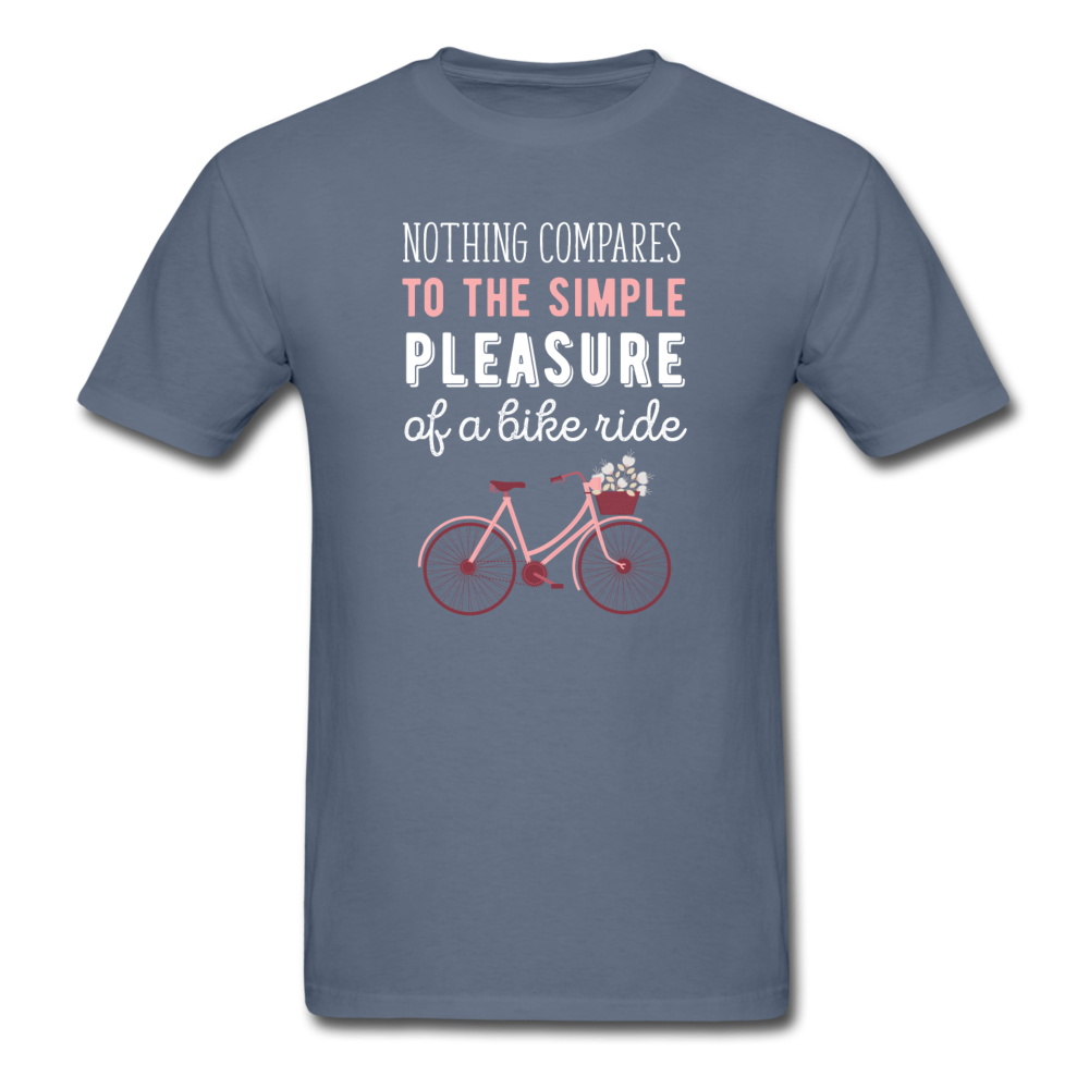 Nothing compares to the simple pleasure of a bike ride Unisex T-Shirt-Unisex Classic T-Shirt | Fruit of the Loom 3930-Teelime | shirts-hoodies-mugs