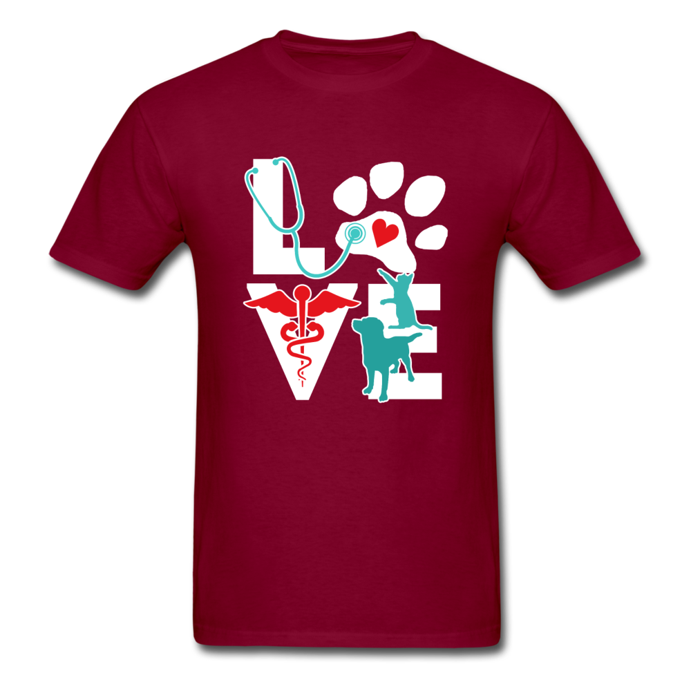 Veterinarian Love Cat and Dog Unisex T-Shirt-Unisex Classic T-Shirt | Fruit of the Loom 3930-Teelime | shirts-hoodies-mugs