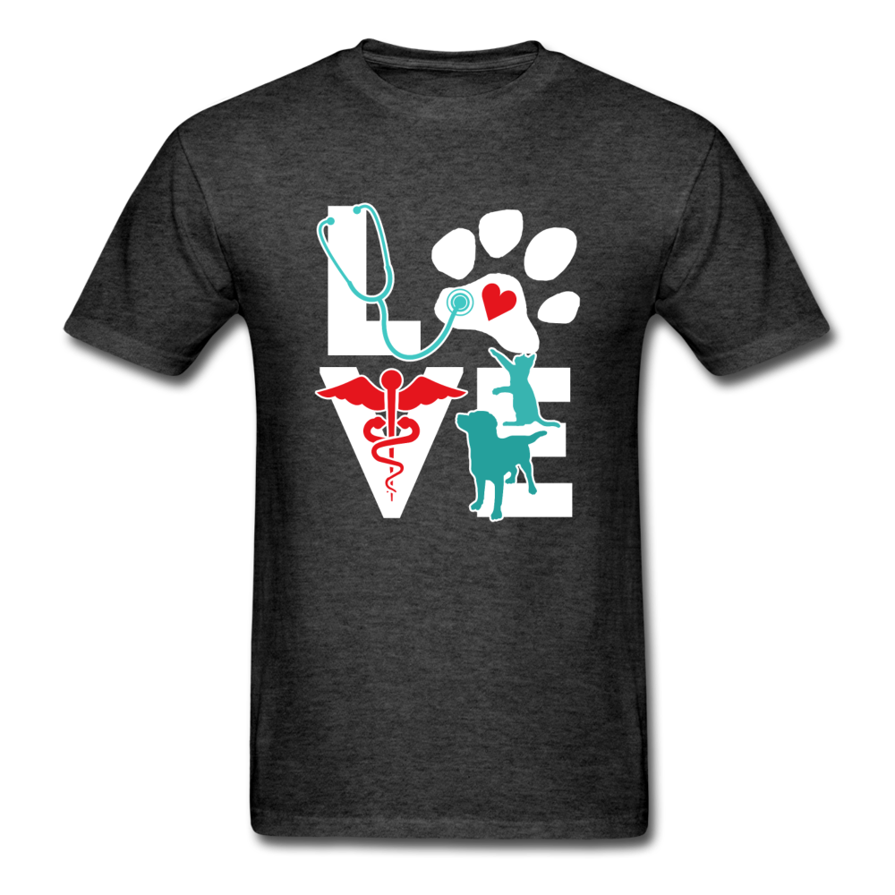 Veterinarian Love Cat and Dog Unisex T-Shirt-Unisex Classic T-Shirt | Fruit of the Loom 3930-Teelime | shirts-hoodies-mugs