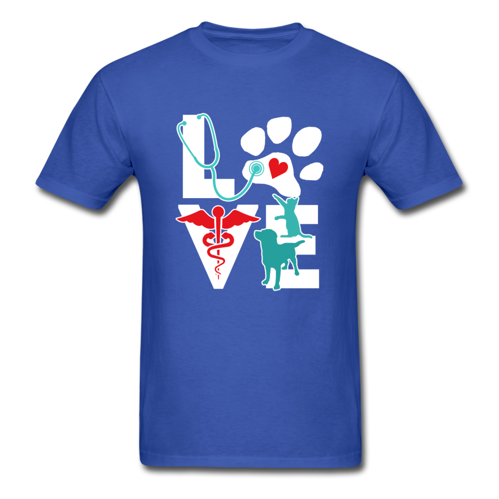 Veterinarian Love Cat and Dog Unisex T-Shirt-Unisex Classic T-Shirt | Fruit of the Loom 3930-Teelime | shirts-hoodies-mugs