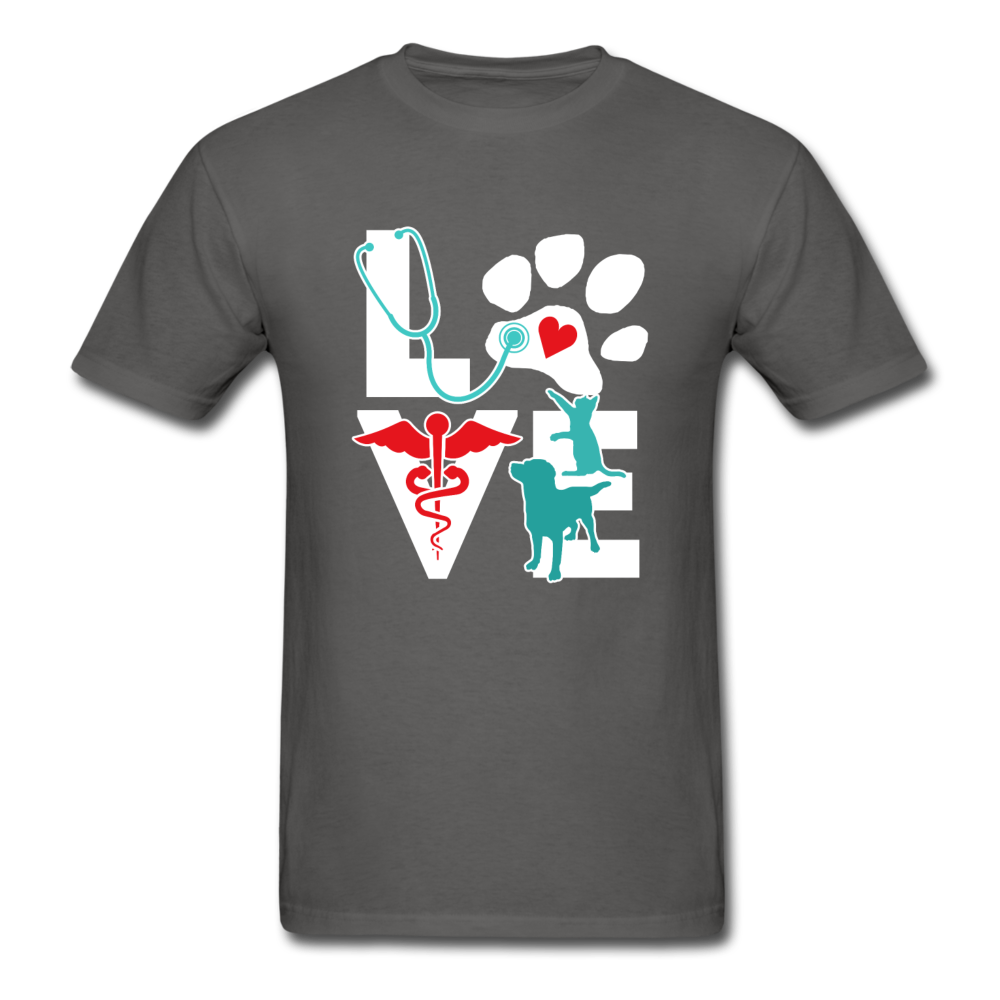 Veterinarian Love Cat and Dog Unisex T-Shirt-Unisex Classic T-Shirt | Fruit of the Loom 3930-Teelime | shirts-hoodies-mugs