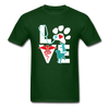 Veterinarian Love Cat and Dog Unisex T-Shirt-Unisex Classic T-Shirt | Fruit of the Loom 3930-Teelime | shirts-hoodies-mugs