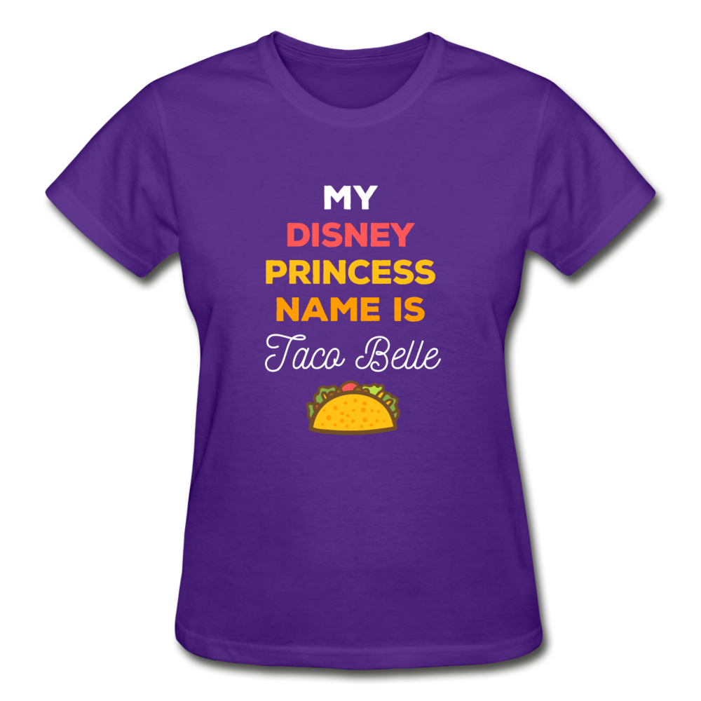 My disney princess name is Taco Belle Gildan Ultra Cotton Ladies T-Shirt-Ultra Cotton Ladies T-Shirt | Gildan G200L-Teelime | shirts-hoodies-mugs