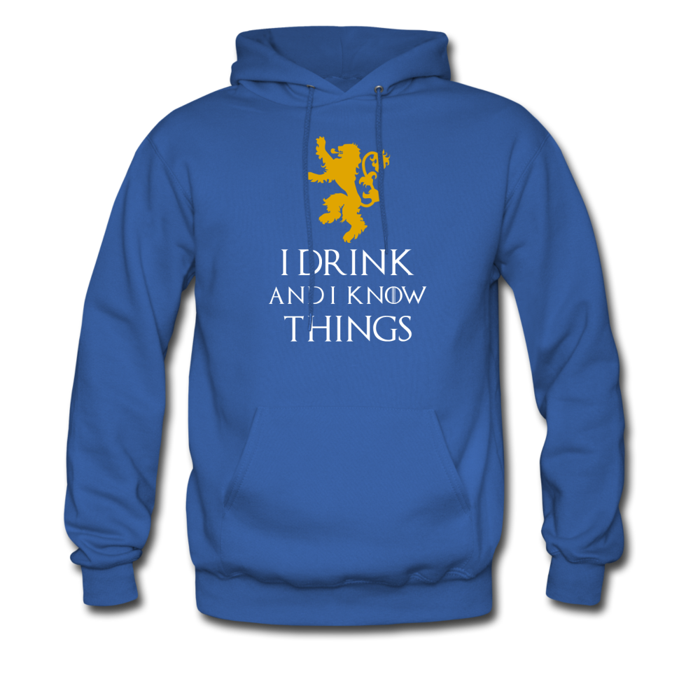 I drink and I know things Unisex Hoodie-Men's Hoodie | Hanes P170-Teelime | shirts-hoodies-mugs