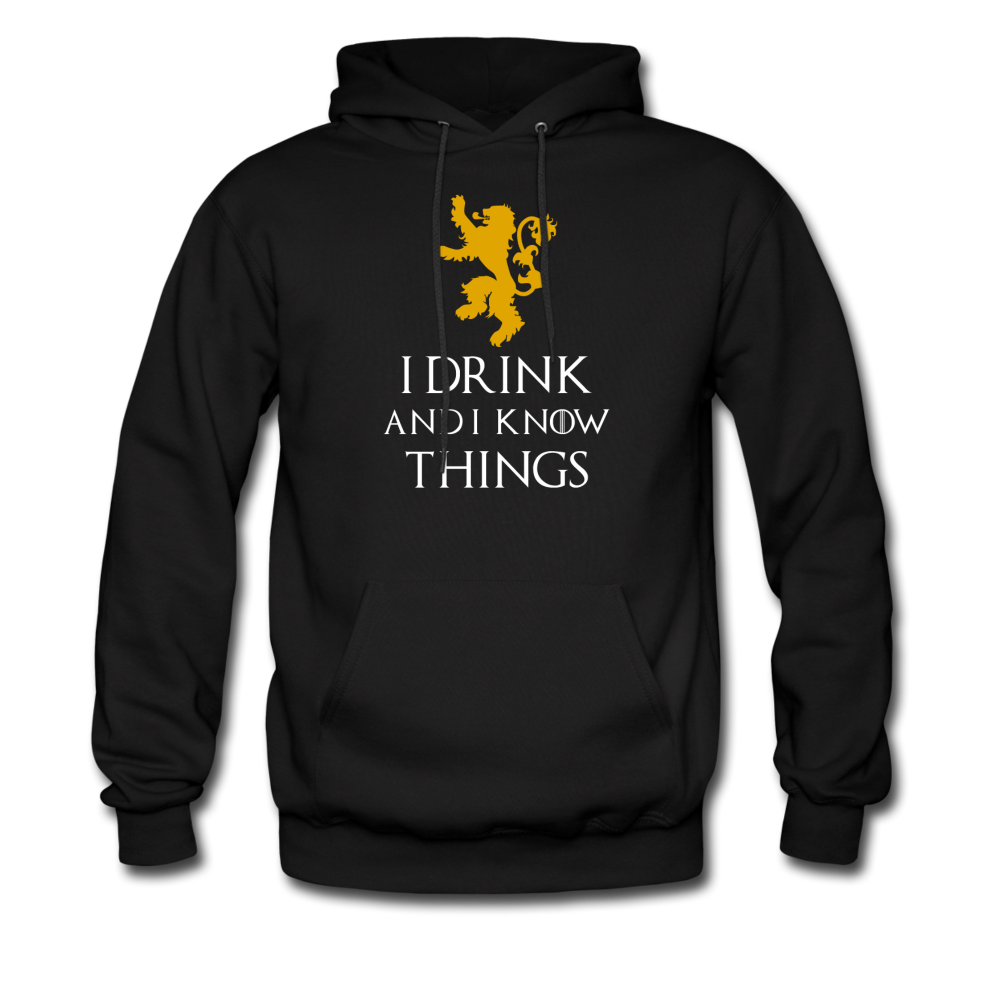 I drink and I know things Unisex Hoodie-Men's Hoodie | Hanes P170-Teelime | shirts-hoodies-mugs