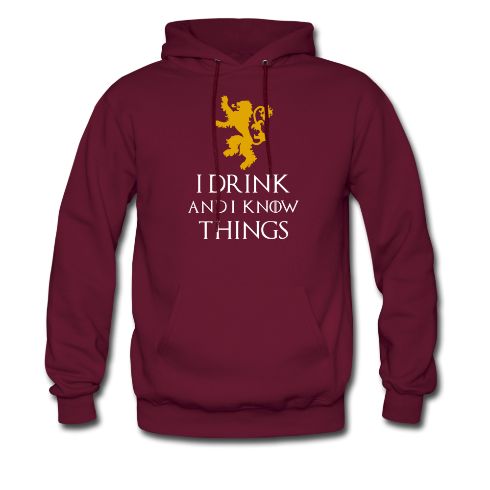 I drink and I know things Unisex Hoodie-Men's Hoodie | Hanes P170-Teelime | shirts-hoodies-mugs