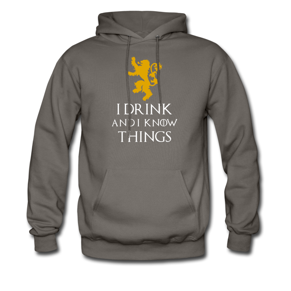 I drink and I know things Unisex Hoodie-Men's Hoodie | Hanes P170-Teelime | shirts-hoodies-mugs