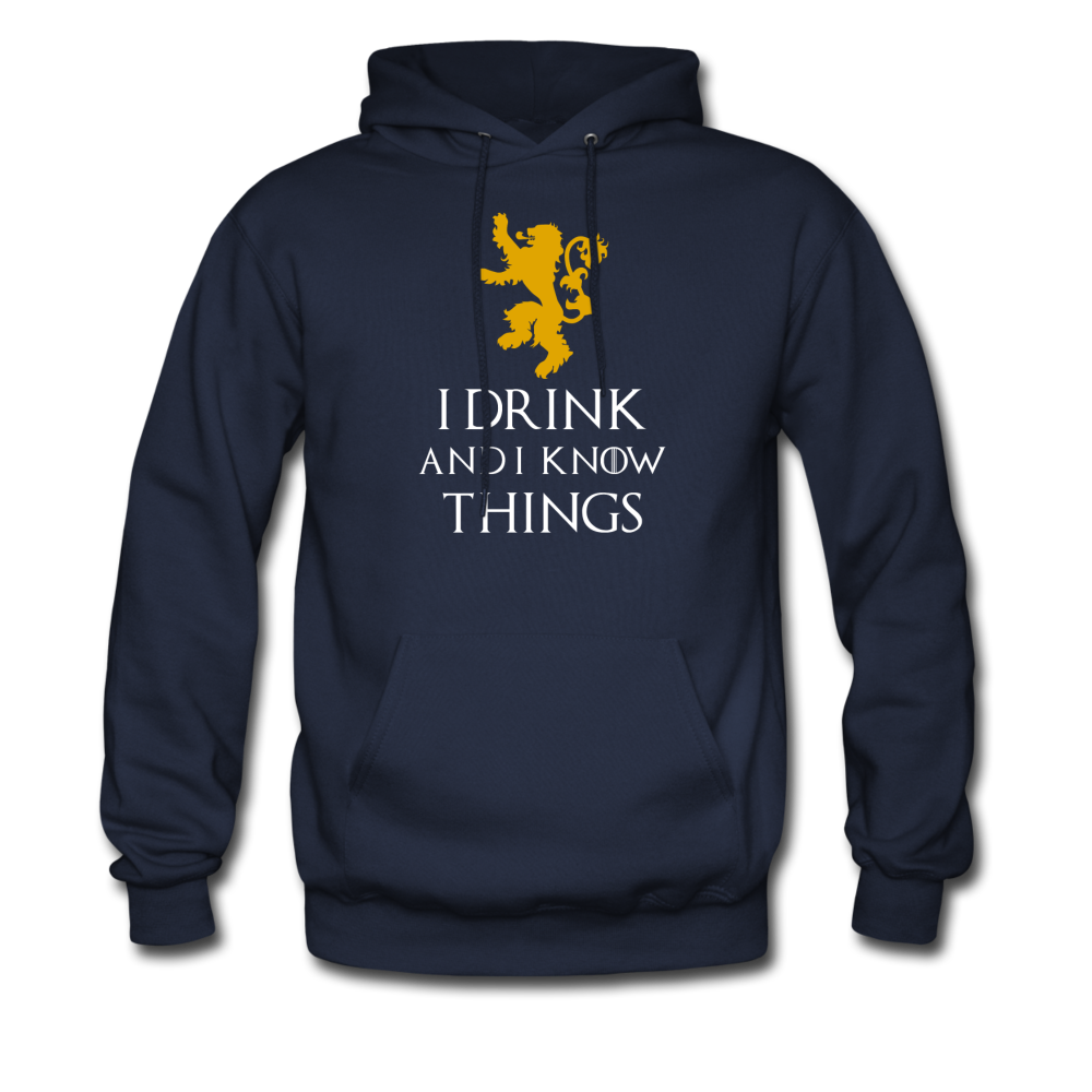 I drink and I know things Unisex Hoodie-Men's Hoodie | Hanes P170-Teelime | shirts-hoodies-mugs